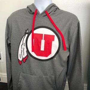 U of U Men's Hoodie Men's Medium Gray w/Logo